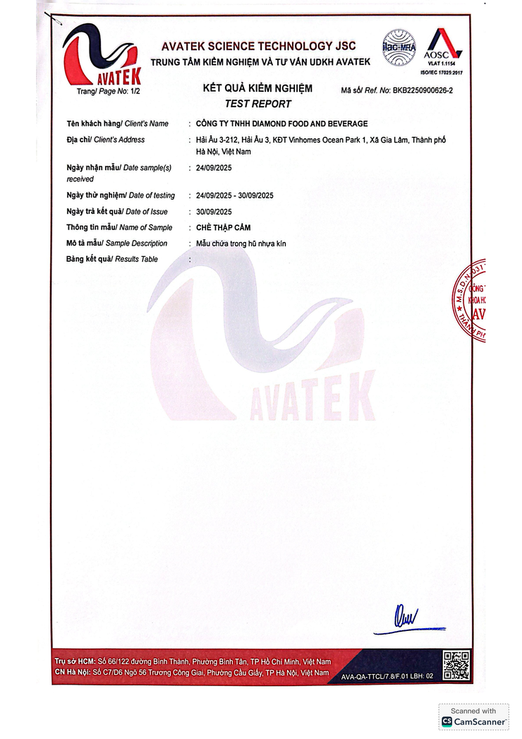 Bản tự công bố sản phẩm Chè thập cẩm- Ảnh 8.