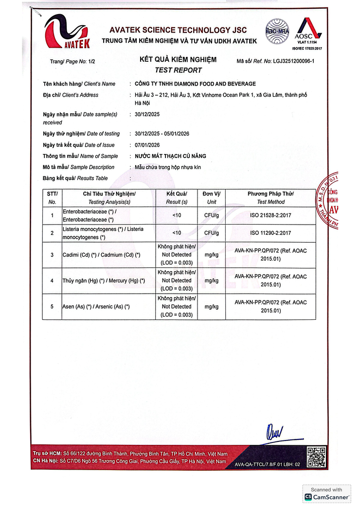 Bản tự công bố sản phẩm Nước mát thạch củ năng- Ảnh 8.