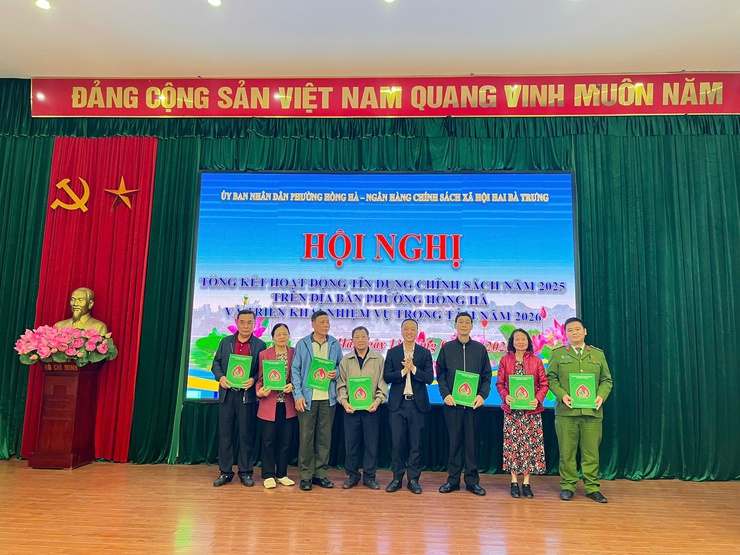 HỘI NGHỊ TỔNG KẾT HOẠT ĐỘNG TÍN DỤNG CHÍNH SÁCH NĂM 2025 TRÊN ĐỊA BÀN PHƯỜNG HỒNG HÀ VÀ TRIỂN KHAI NHIỆM VỤ TRỌNG TÂM NĂM 2026- Ảnh 5.