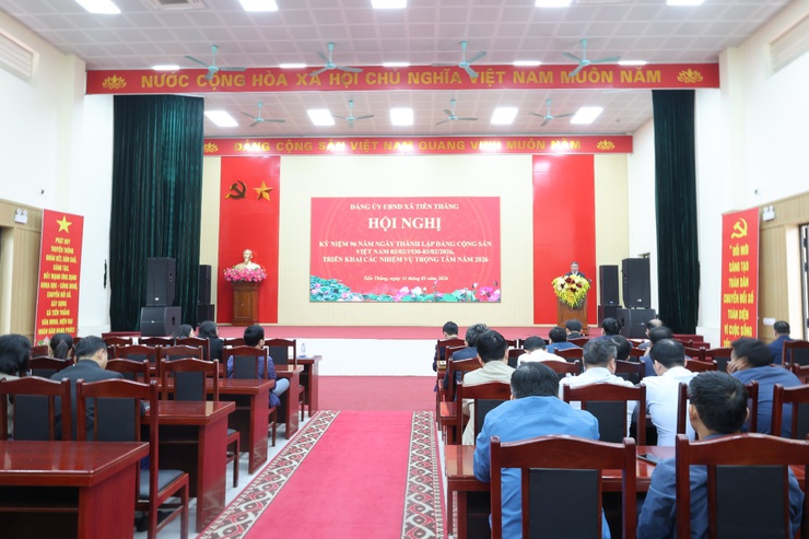 Đảng ủy UBND xã Tiến Thắng tổ chức hội nghị tổng kết công tác Đảng năm 2025 và triển khai nhiệm vụ trọng tâm năm 2026- Ảnh 1.