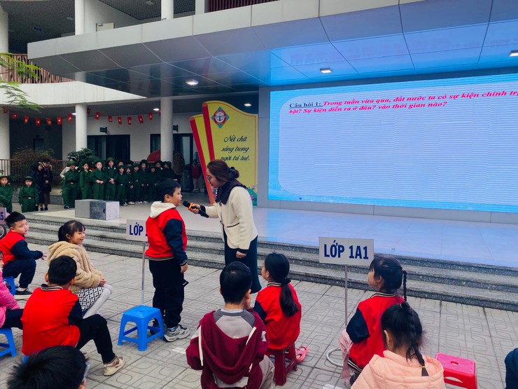 TIẾT SINH HOẠT DƯỚI CỜ TUẦN 20 VỚI CHỦ ĐỀ:
KHÚC HÁT MỪNG XUÂN – NIỀM TỰ HÀO HƯỚNG VỀ
ĐẢNG CỘNG SẢN VIỆT NAM QUANG VINH TỪ MÁI TRƯỜNG TRẦN PHÚ- Ảnh 2.