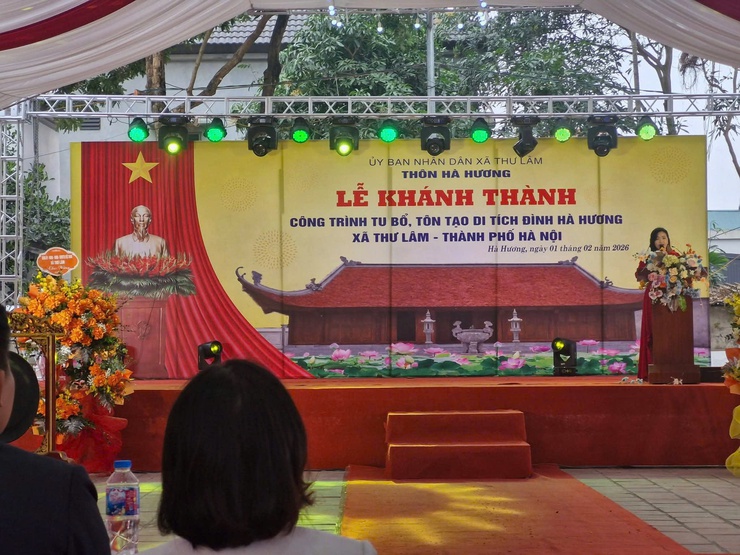 Lễ khánh thành công trình tu bổ, tôn tạo di tích đình Hà Hương xã Thư Lâm Thành phố Hà Nội.- Ảnh 5.