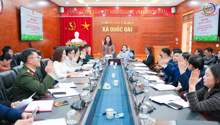 Xã Quốc Oai tổ chức Hội nghị hiệp thương lần thứ hai thống nhất danh sách sơ bộ người ứng cử đại biểu HĐND xã nhiệm kỳ 2026–2031- Ảnh 4.