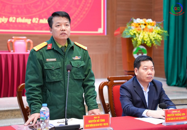 Xã Quốc Oai tổ chức hội nghị bàn giao nhiệm vụ Chỉ huy trưởng Ban Chỉ huy Quân sự xã- Ảnh 6.