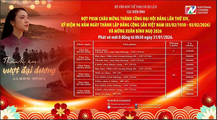 TẶNG VÉ XEM PHIM MIỄN PHÍ TẠI TRUNG TÂM CHIẾU PHIM QUỐC GIA - Ảnh 2.