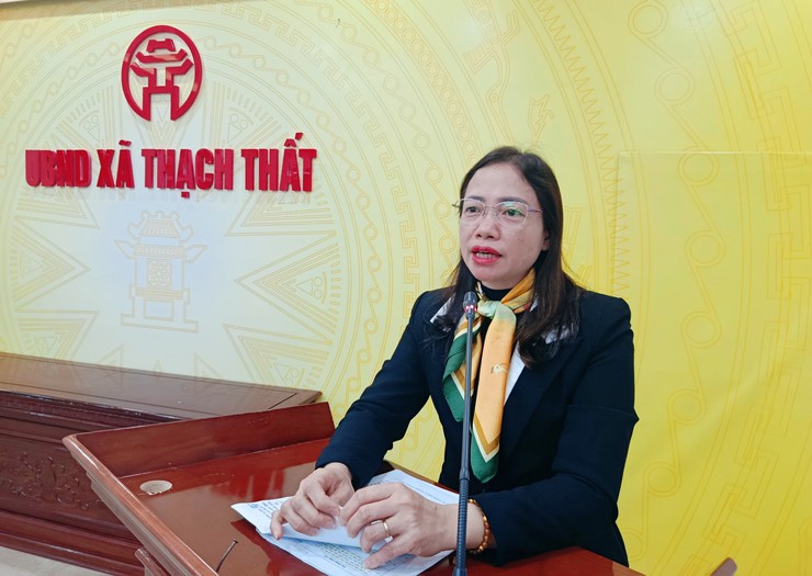 XÃ THẠCH THẤT TRIỂN KHAI LẬP, NIÊM YẾT, THEO DÕI VÀ CẬP NHẬP DANH SÁCH CỬ TRI, BẢO ĐẢM "KHÔNG BỎ SÓT, KHÔNG TRÙNG, KHÔNG NHẦM LẪN"- Ảnh 1.