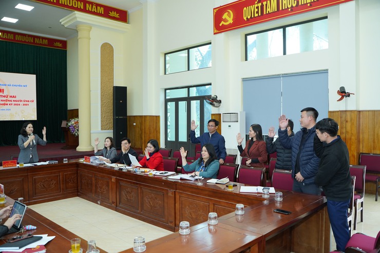 Tổ chức hội nghị hiệp thương lần thứ Hai lập danh sách sơ bộ người ứng cử đại biểu HĐND xã, nhiệm kỳ 2026 - 2031- Ảnh 4.