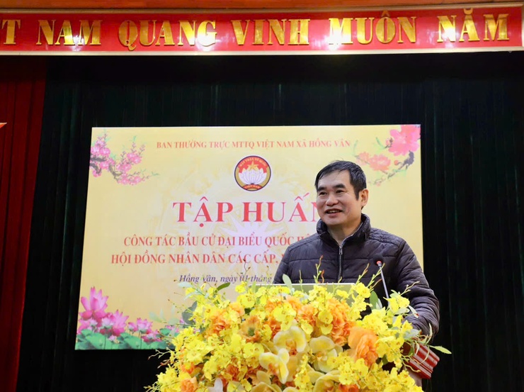 Xã Hồng Vân tập huấn công tác Bầu cử đại biểu Quốc hội, đại biểu HĐND các cấp nhiệm kỳ 2026 – 2031- Ảnh 5.