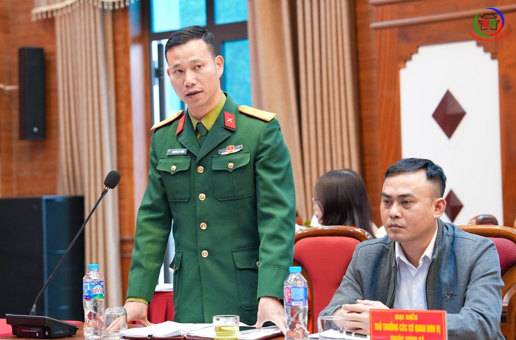 Xã Quốc Oai tổ chức hội nghị bàn giao nhiệm vụ Chỉ huy trưởng Ban Chỉ huy Quân sự xã- Ảnh 8.