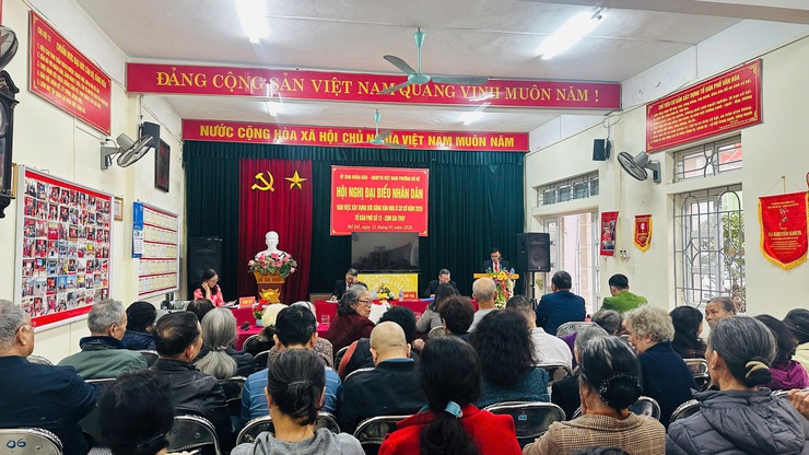 Các Tổ dân phố phường Bồ Đề đồng loạt tổ chức Hội nghị đại biểu Nhân dân năm 2026- Ảnh 1.