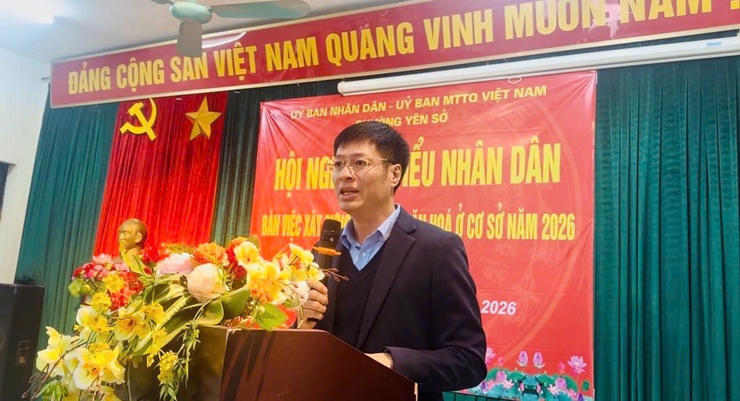 Hội nghị đại biểu nhân dân bàn việc Xây dựng đời sống văn hóa ở cơ sở năm 2026tổ dân phố số 9, phường Yên Sở
- Ảnh 3.