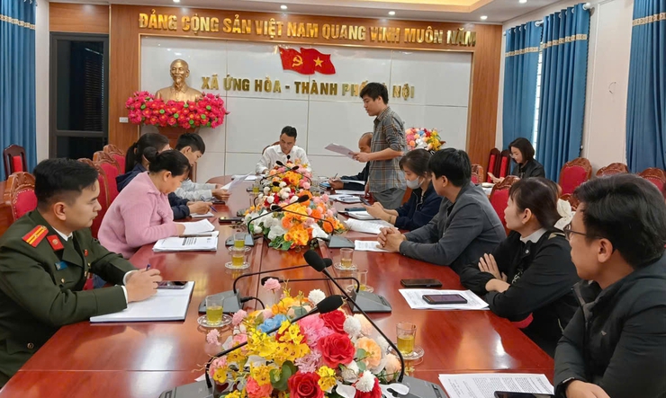 UBND XÃ ỨNG HÒA TỔ CHỨC HỘI NGHỊ BÁO CÁO CÔNG TÁC TỔNG ĐIỀU TRA KINH TẾ NĂM 2026- Ảnh 2.