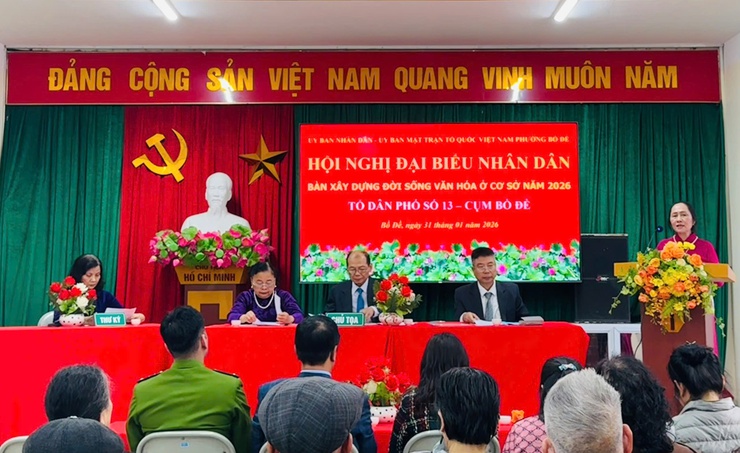 Các Tổ dân phố phường Bồ Đề đồng loạt tổ chức Hội nghị đại biểu Nhân dân năm 2026- Ảnh 3.