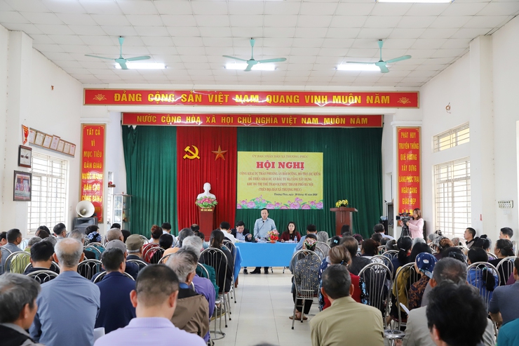 Thượng Phúc lấy ý kiến nhân dân về dự thảo phương án bồi thường, hỗ trợ triển khai Dự án đầu tư xây dựng Khu đô thị thể thao Olympic- Ảnh 4.