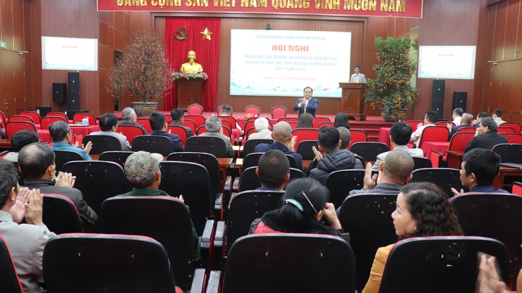 Hội nghị thông báo chủ trương, kế hoạch dự kiến tổ chức đấu giá quyền sử dụng đất khi Nhà nước cho thuê đất - Ảnh 1.