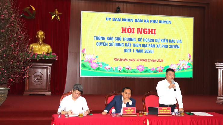 Hội nghị thông báo chủ trương, kế hoạch dự kiến tổ chức đấu giá quyền sử dụng đất khi Nhà nước cho thuê đất - Ảnh 3.