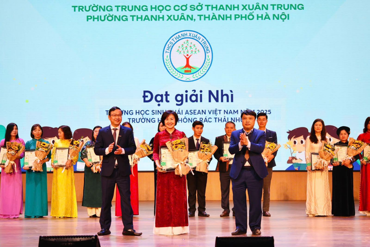 Trường THCS Thanh Xuân Trung đạt Giải Nhì - Giải thưởng Trường học Sinh thái ASEAN Việt Nam năm 2025- Ảnh 2.