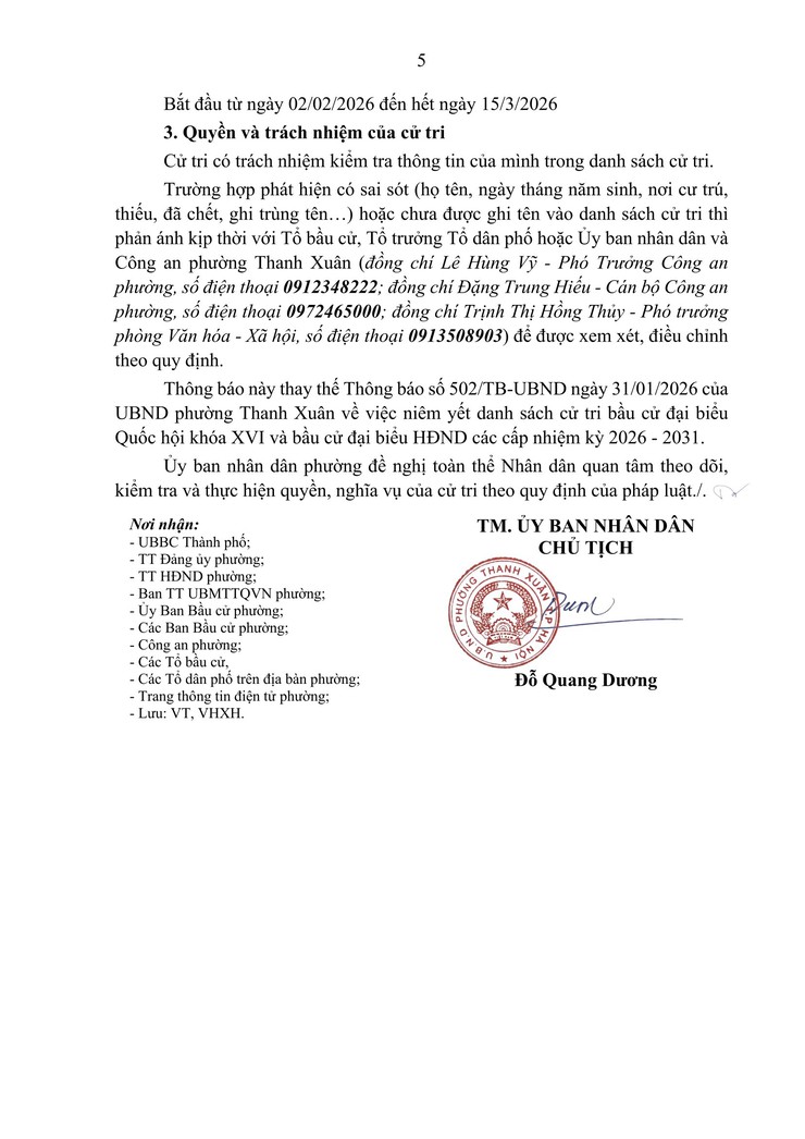 Thông báo về việc niêm yết danh sách cử tri- Ảnh 5.