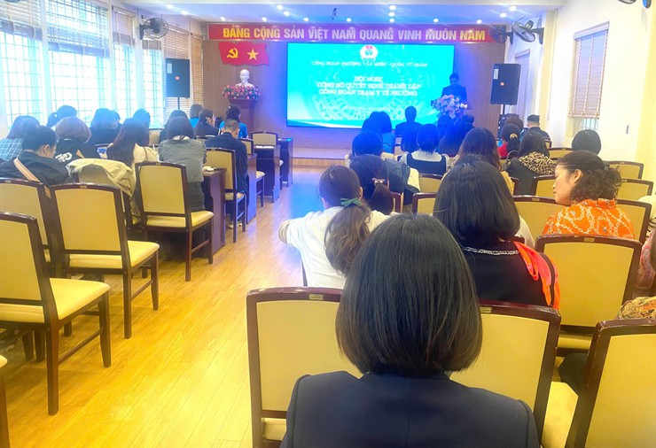 Công bố Quyết định thành lập Công đoàn cơ sở Trạm Y tế phường Văn Miếu – Quốc Tử Giám- Ảnh 2.