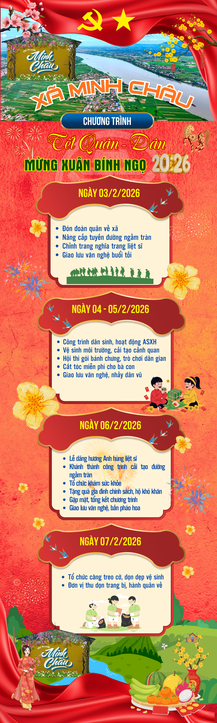 TẾT QUÂN – DÂN MINH CHÂU 2026: GẮN KẾT NGHĨA TÌNH, LAN TỎA HÀNH ĐỘNG THIẾT THỰC- Ảnh 1.