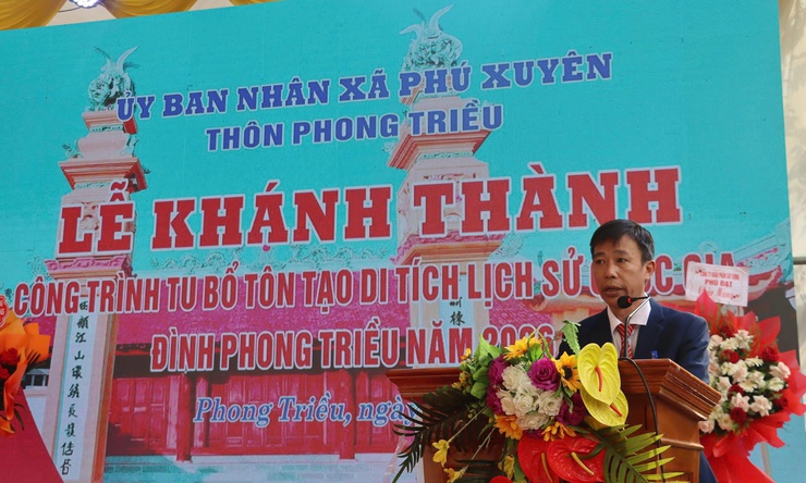 Lễ cắt băng khánh thành Di tích lịch sử văn hóa cấp Quốc gia Đình Phong Triều- Ảnh 3.