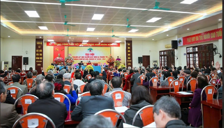 ĐẠI HỘI THÀNH LẬP HỘI NGƯỜI CAO TUỔI XÃ THANH TRÌ- Ảnh 4.