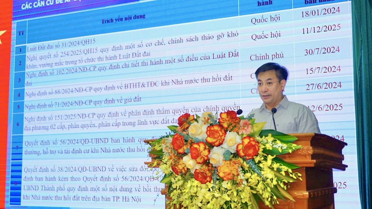 Phường Từ Liêm tổ chức họp công khai các văn bản pháp lý và phổ biến chính sách bồi thường, hỗ trợ dự án Hồ điều hòa Phú Đô- Ảnh 2.