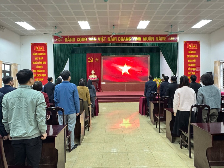 Đảng ủy xã Tam Hưng quán triệt nhiệm vụ trọng tâm tháng 2/2026, tăng cường kỷ cương trách nhiệm trong toàn hệ thống chính trị- Ảnh 1.