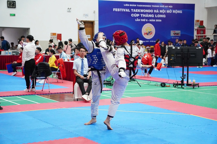 Đoàn vận động viên phường Từ Liêm giành nhiều thành tích tại Festival Taekwondo Hà Nội mở rộng năm 2026- Ảnh 2.