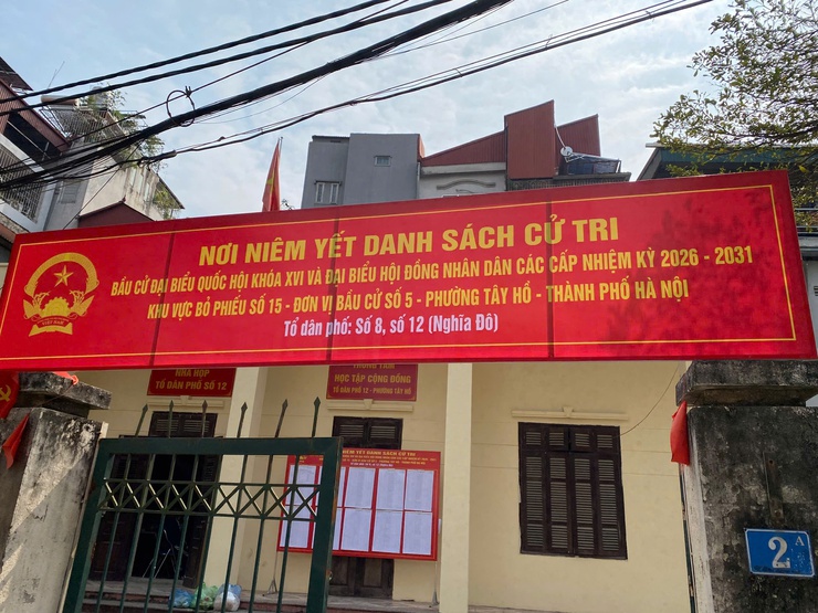Phường Tây Hồ hoàn thành niêm yết danh sách cử tri phục vụ bầu cử Quốc hội khóa XVI và HĐND các cấp nhiệm kỳ 2026 - 2031- Ảnh 31.
