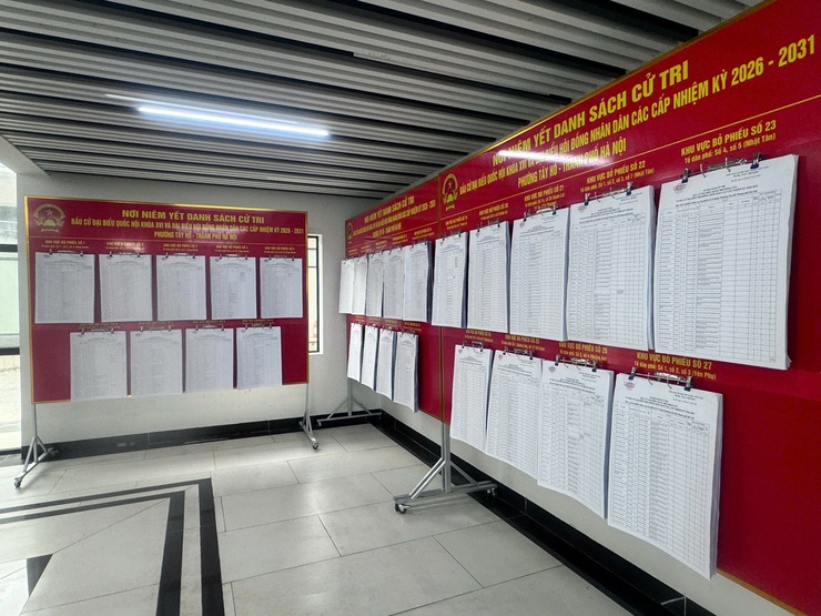 Phường Tây Hồ hoàn thành niêm yết danh sách cử tri phục vụ bầu cử Quốc hội khóa XVI và HĐND các cấp nhiệm kỳ 2026 - 2031- Ảnh 28.