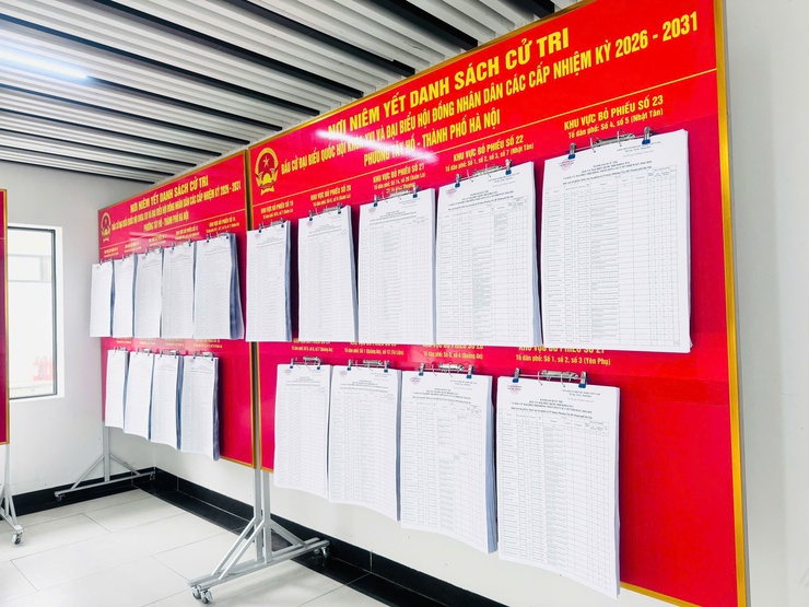 Phường Tây Hồ hoàn thành niêm yết danh sách cử tri phục vụ bầu cử Quốc hội khóa XVI và HĐND các cấp nhiệm kỳ 2026 - 2031- Ảnh 30.