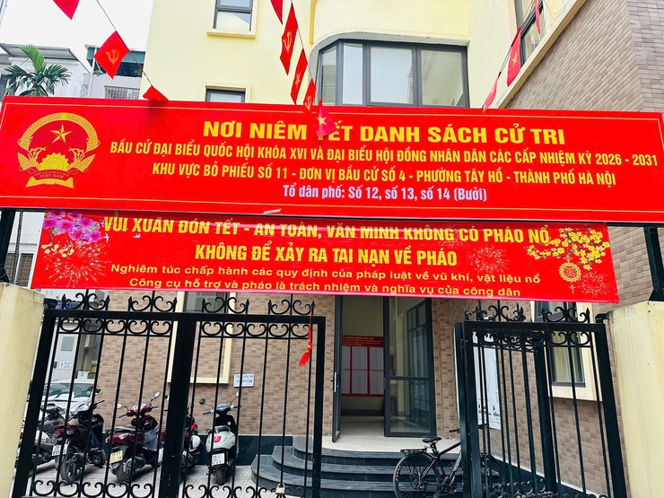 Phường Tây Hồ hoàn thành niêm yết danh sách cử tri phục vụ bầu cử Quốc hội khóa XVI và HĐND các cấp nhiệm kỳ 2026 - 2031- Ảnh 26.