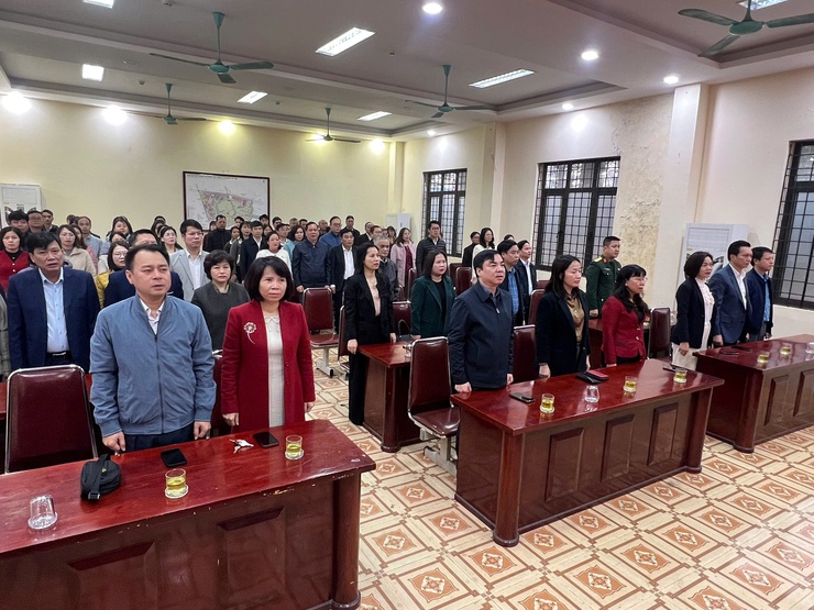 Phường Tây Mỗ tổ chức lễ chào cờ tháng 02/2026- Ảnh 1.