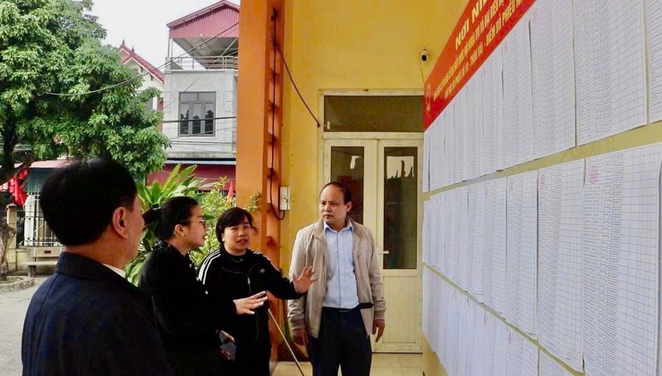 Mỹ Đức: Kiểm tra công tác chuẩn bị bầu cử tại các khu vực bỏ phiếu- Ảnh 1.
