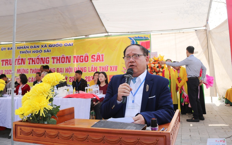 Đồng chí Phùng Văn Tài- Phó bí thư Thường trực Đảng uỷ và đồng chí Nguyễn Trung Thành- Phó Bí thư Đảng uỷ, Chủ tịch UBND xã dự Khai mạc Giải vật truyền thống Hội vật Ngô Sài Xuân Bính Ngọ 2026- Ảnh 6. Đồng chí Phùng Văn Tài- Phó bí thư Thường trực Đảng uỷ và đồng chí Nguyễn Trung Thành- Phó Bí thư Đảng uỷ, Chủ tịch UBND xã dự Khai mạc Giải vật truyền thống Hội vật Ngô Sài Xuân Bính Ngọ 2026- Ảnh 6.