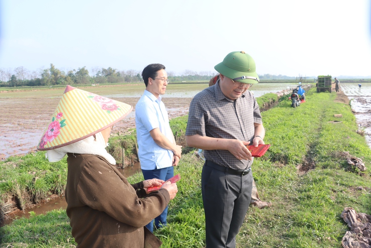 Đồng chí Bí thư Đảng ủy xã kiểm tra công tác bầu cử và sản xuất vụ xuân năm 2026- Ảnh 4.