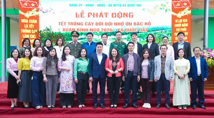 Xã Quốc Oai phát động "Tết trồng cây đời đời nhớ ơn Bác Hồ" Xuân Bính Ngọ 2026- Ảnh 13.
