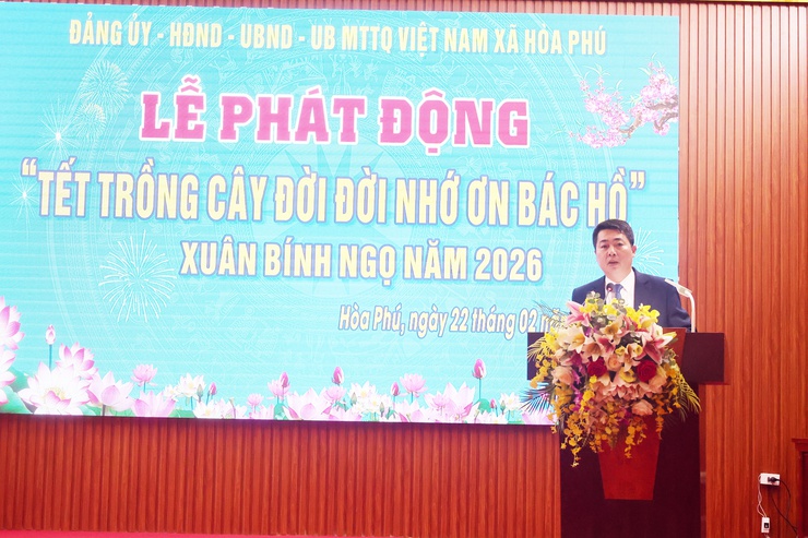Xã Hòa Phú: Tổ chức Lễ phát động "Tết trồng cây đời đời nhớ ơn Bác Hồ" Xuân Bính Ngọ 2026.

- Ảnh 7.