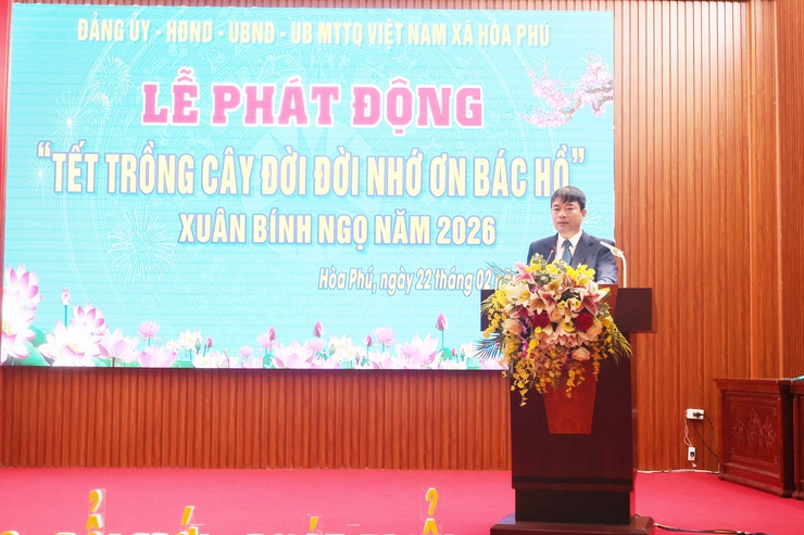Xã Hòa Phú: Tổ chức Lễ phát động "Tết trồng cây đời đời nhớ ơn Bác Hồ" Xuân Bính Ngọ 2026.

- Ảnh 8.