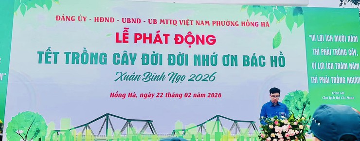 PHƯỜNG HỒNG HÀ PHÁT ĐỘNG “TẾT TRỒNG CÂY ĐỜI ĐỜI NHỚ ƠN BÁC HỒ” XUÂN BÍNH NGỌ 2026- Ảnh 2.