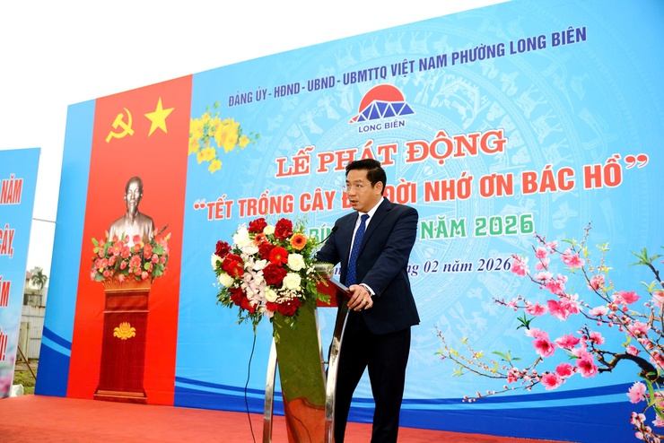 Phường Long Biên phát động Tết trồng cây Xuân Bính Ngọ năm 2026- Ảnh 2.