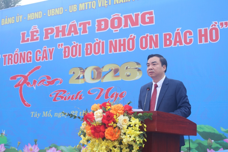 Phường Tây Mỗ tổ chức Lễ phát động "Tết trồng cây đời đời nhớ ơn Bác Hồ"

- Ảnh 4.