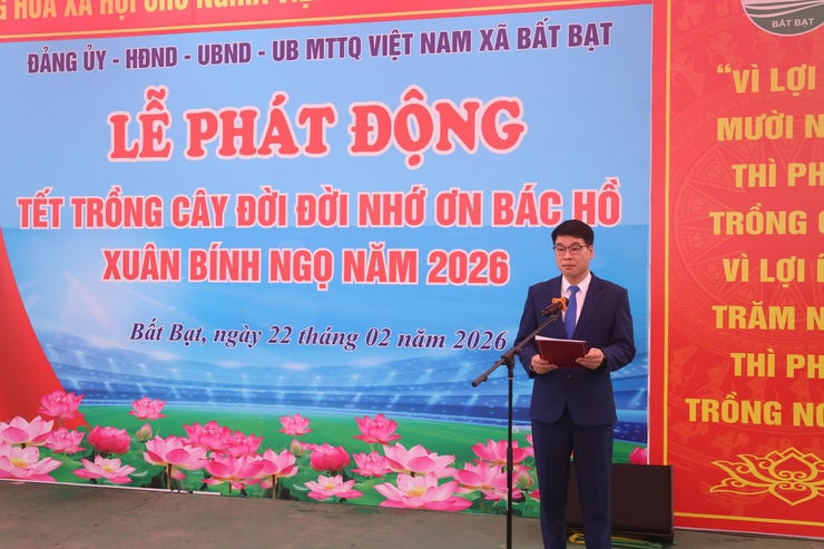 XÃ BẤT BẠT – TP HÀ NỘI: PHÁT ĐỘNG TẾT TRỒNG CÂY XUÂN BÍNH NGỌ 2026- Ảnh 5.
