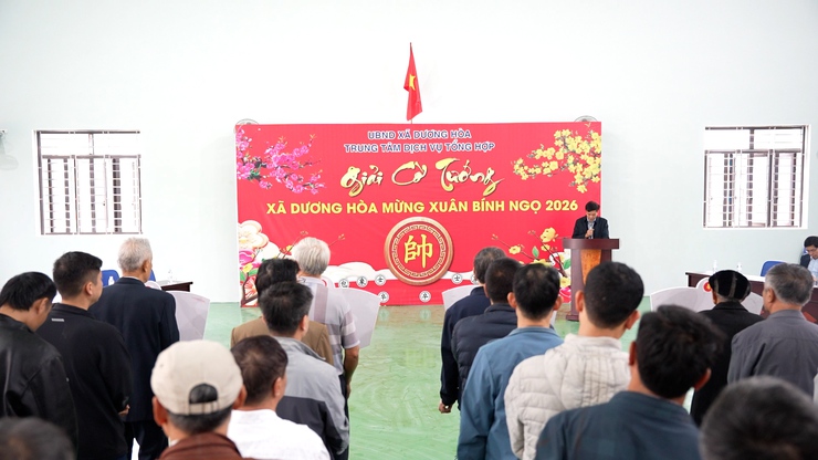 Khai mạc Giải cờ Tướng xã Dương Hoà mừng Xuân Bính Ngọ 2026- Ảnh 2.