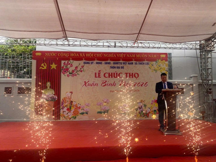 CÁC THÔN TRÊN ĐỊA BÀN XÃ THIÊN LỘC TỔ CHỨC MỪNG THỌ CÁC CỤ CAO NIÊN NHÂN DỊP XUÂN BÍNH NGỌ 2026 – NÉT ĐẸP TRUYỀN THỐNG "KÍNH LÃO TRỌNG THỌ"- Ảnh 2.