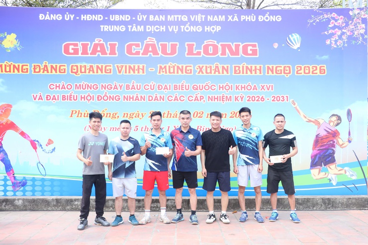 Giải cầu lông “Mừng Đảng quang vinh – Mừng Xuân Bính Ngọ 2026” thành công tốt đẹp- Ảnh 6.