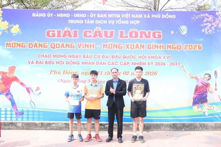 Giải cầu lông “Mừng Đảng quang vinh – Mừng Xuân Bính Ngọ 2026” thành công tốt đẹp- Ảnh 7.
