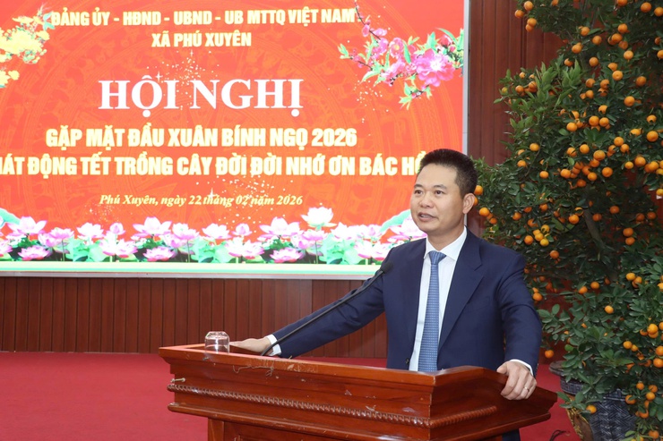 Xã Phú Xuyên: Gặp mặt đầu xuân Bính Ngọ 2026, phát động Tết trồng cây “Đời đời nhớ ơn Bác Hồ vĩ đại”- Ảnh 5.