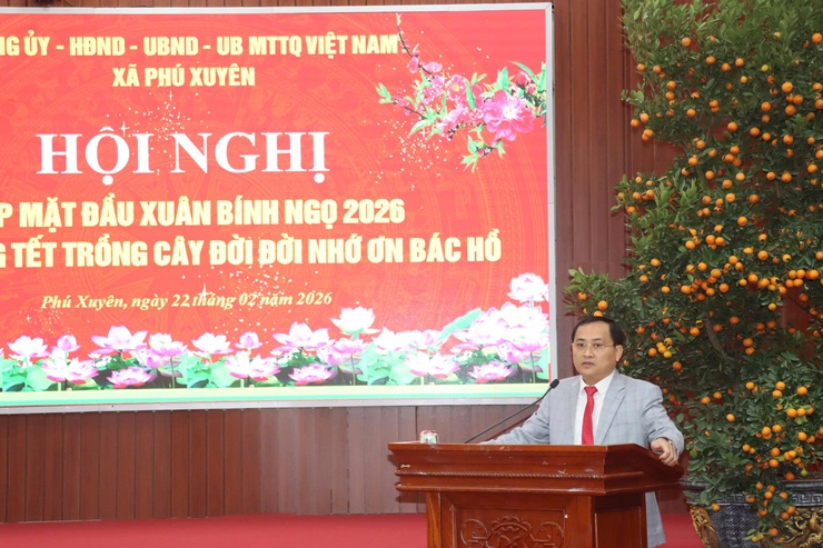 Xã Phú Xuyên: Gặp mặt đầu xuân Bính Ngọ 2026, phát động Tết trồng cây “Đời đời nhớ ơn Bác Hồ vĩ đại”- Ảnh 6.